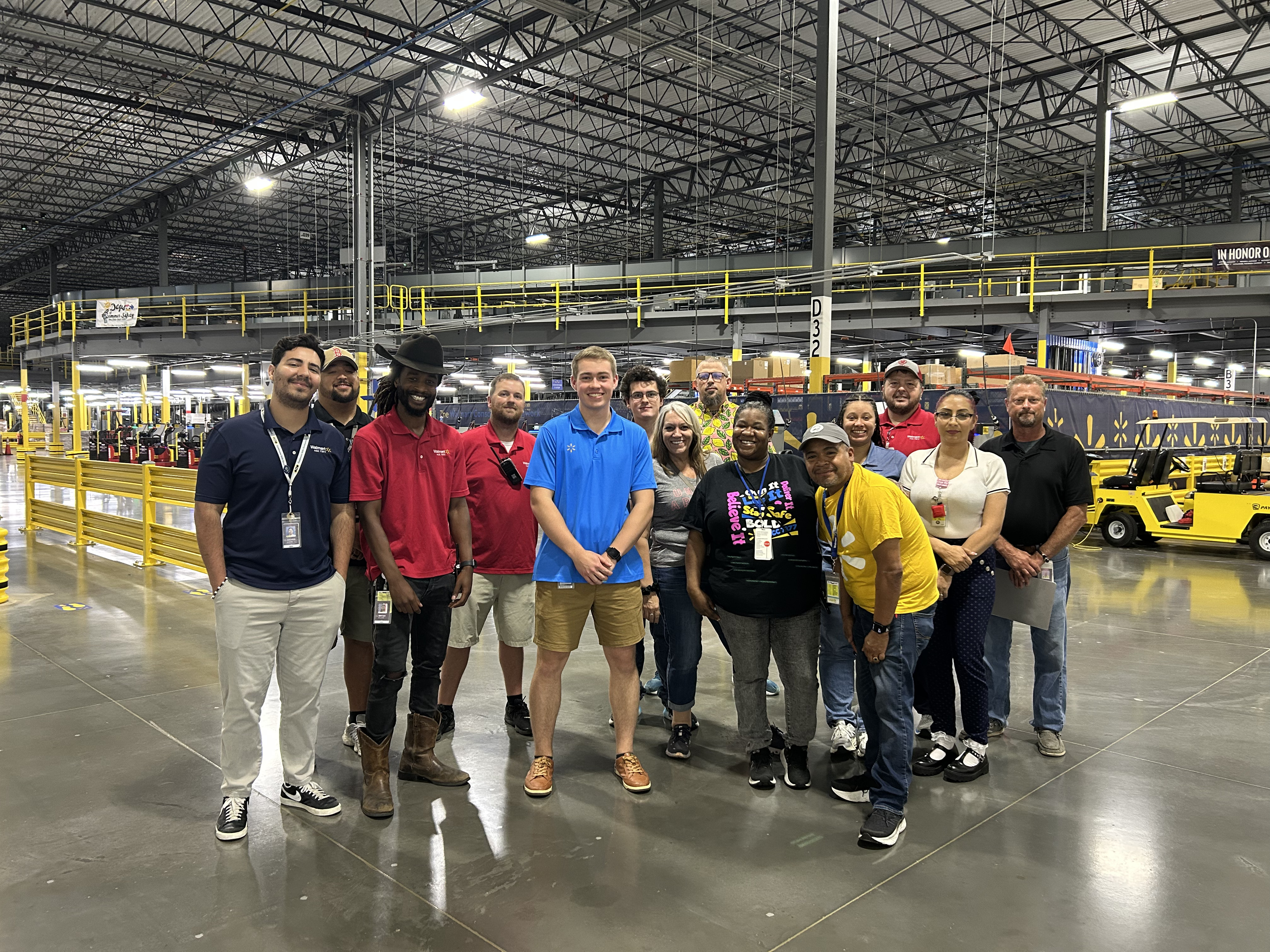 Walmart consolidation center team